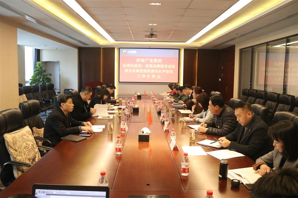 集團黨委召開黨組織標(biāo)準(zhǔn)化建設(shè)、 黨建品牌建設(shè)活動總結(jié)暨各直屬黨組織落實從嚴(yán)治黨工作匯報會議